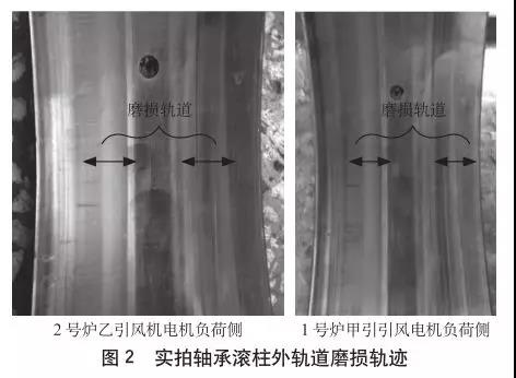 實(shí)拍軸承滾外軌道磨損軌跡